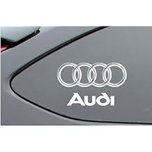 Audi Ringe Window - Side Decal 2 pcs. Set 140mm White