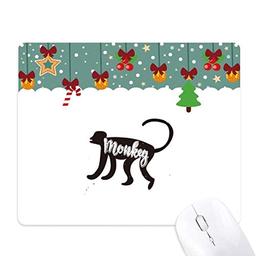 Tapis de souris singe noir et blanc pour décorer un bureau minimaliste et moderne