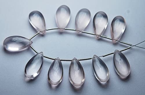 Quartz rose briolettes poire 20mm perles pierres naturelles LKBEADS x20