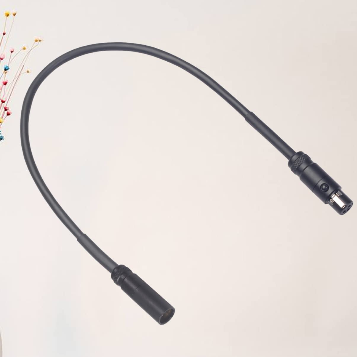 Toyvian 3 Pezzi 3 Pin Mini Maschio A Femmina Cavo Di Prolunga Microfono Schermato Ad Alta Fedeltà Nero Per Telecamere