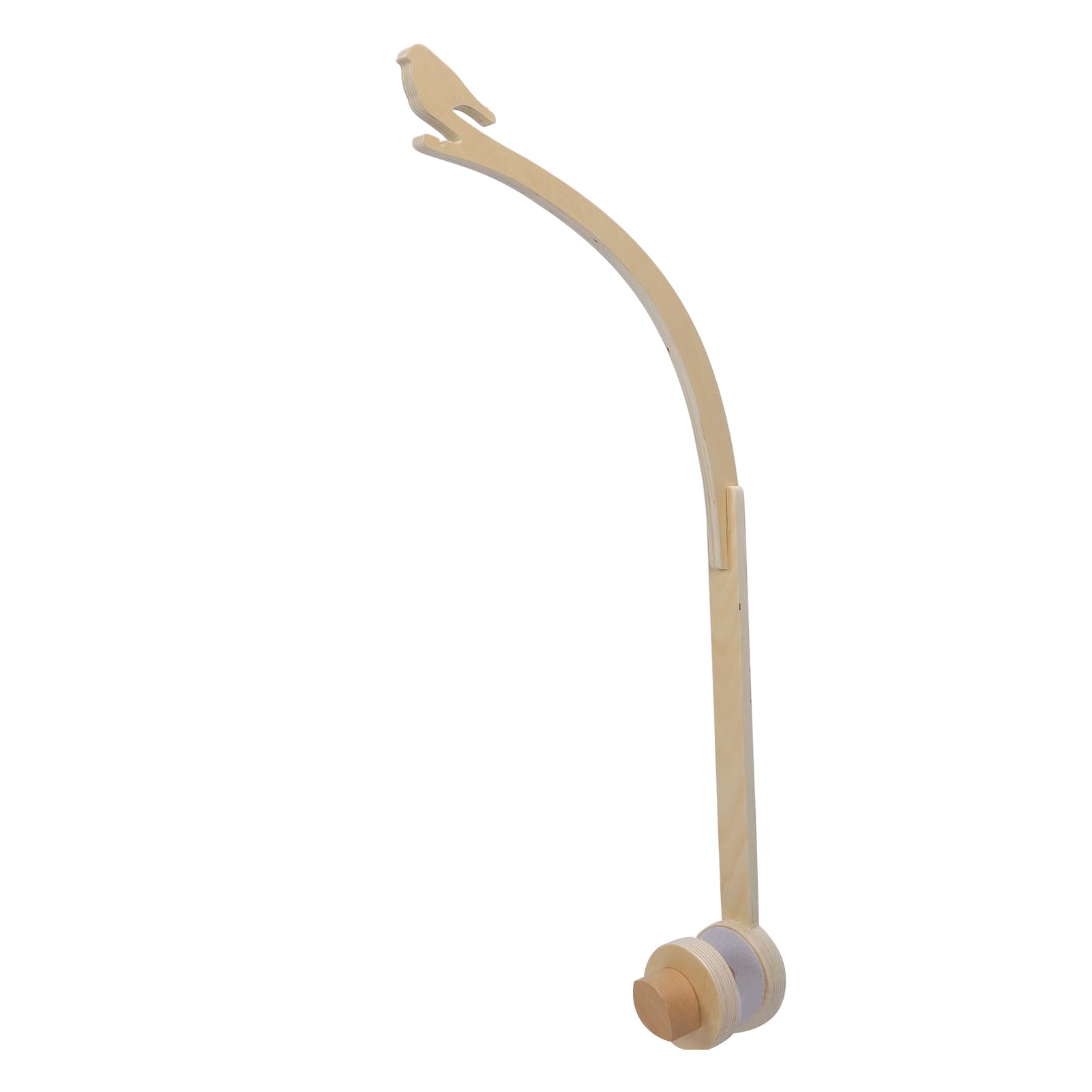 Bird Shape Crib Mobile Arm, Wooden Baby Crib Mobile Holder Arm with Rotating Music Box Adjustable Safe Anti Slip PrivateNursery Decor Attachment for Home