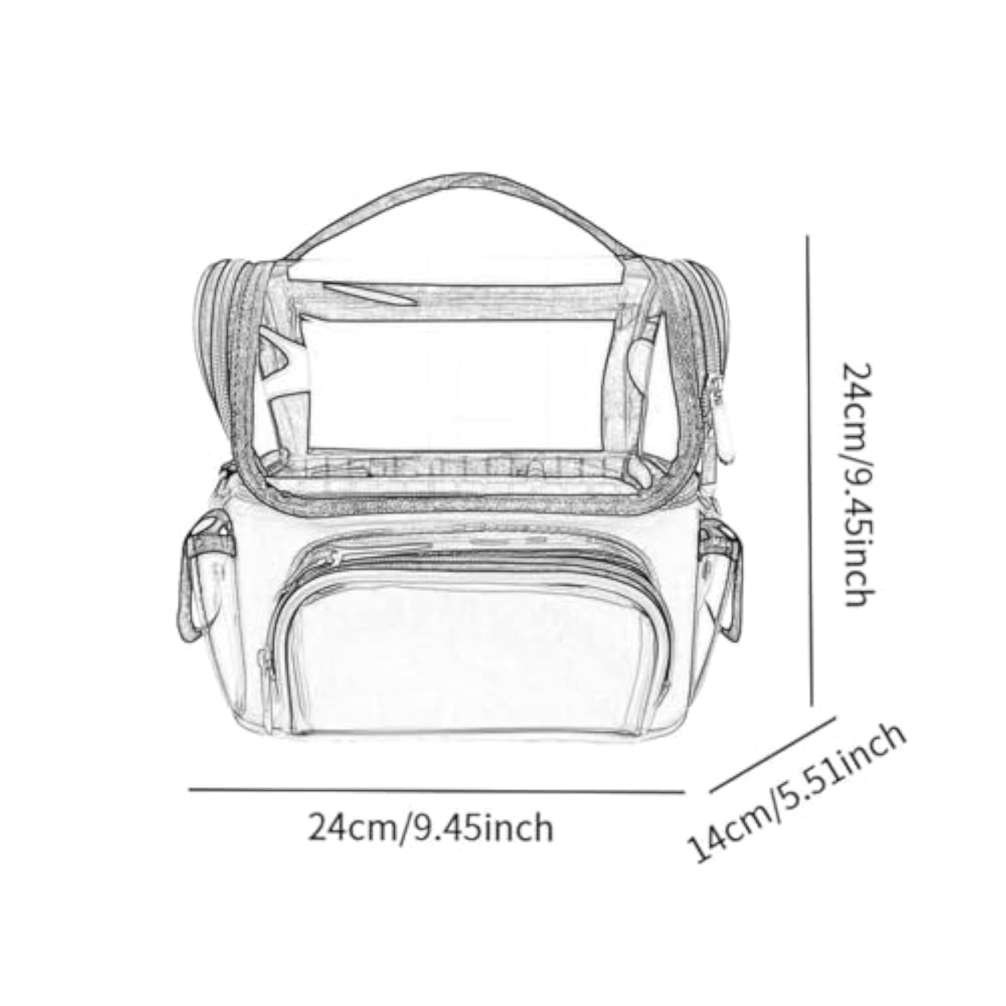 Clear Makeup Brush Holder Bag, Makeup Artist Essential