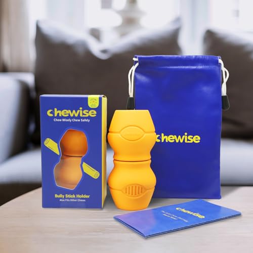 PetClan Chewise Bully Stick Halter – Ultimative Sicherheit & Robustes Design, BPA-frei, Verhindert Erstickungsgefahr, Geeignet für Verschiedene Bully Sticks und Hundegrößen
