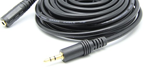 Ruiling 10M 30 Feet 3.5Mm Jack Audio Stereo Earphone M/F Extension Cable Cord Male To Female #TOP1