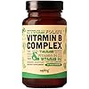 sapling Vegan Vitamin B Complex – Whole Food Blend with Essential B Vitamins B1, B2, B3, B5, B6, B7, Folate, B12-60 Caps