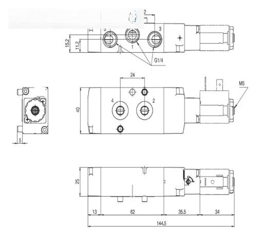 Électrovanne A1NE250 24V pour régulation de débit de fluide industrielle - 4