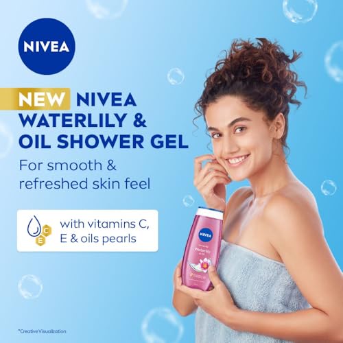 Image of Nivea Bath Care Shower Water Lily Oil, 250 ML