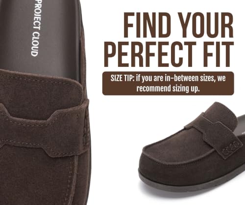 Image of Project Cloud 100% Genuine Leather Womens Clogs - Plush & Soft Insole with Arch Support Non Slip Mules & Clogs for Women Footwear - Water Resistant Women Shoes (Foamy)