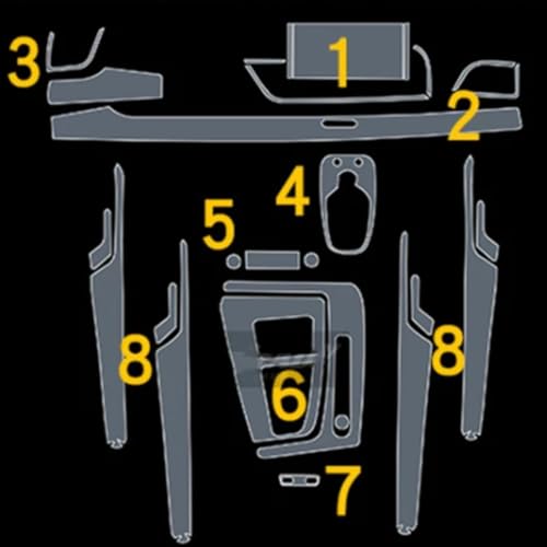Film de protection TPU pour console centrale de Audi SQ5 2021-2023 - 3