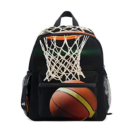 Mochila para niños  baloncesto que va a través del aro  ligera  bolsa de escuela