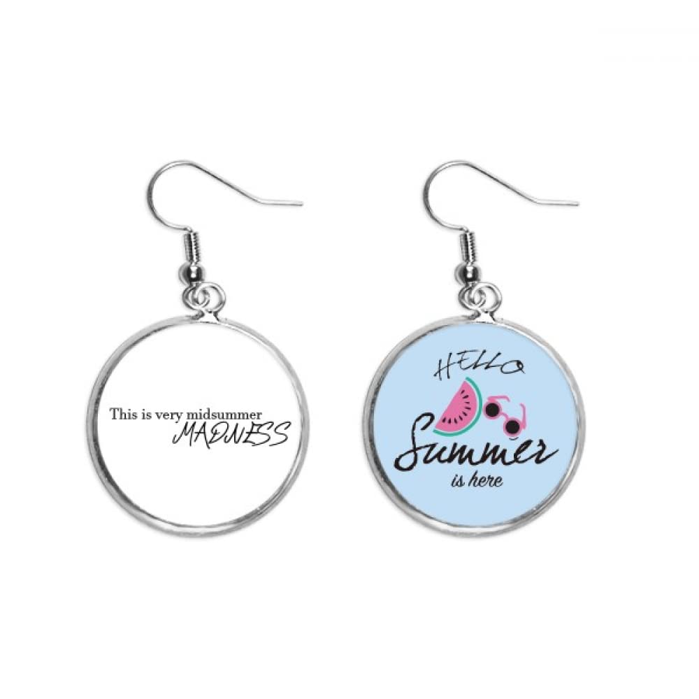 Pendientes de sandía de verano Shakespeare Midsummer Madness para lóbulo 5