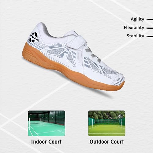 Image of Nivia Appeal 3.0 Red /Black Badminton Shoes for Kids