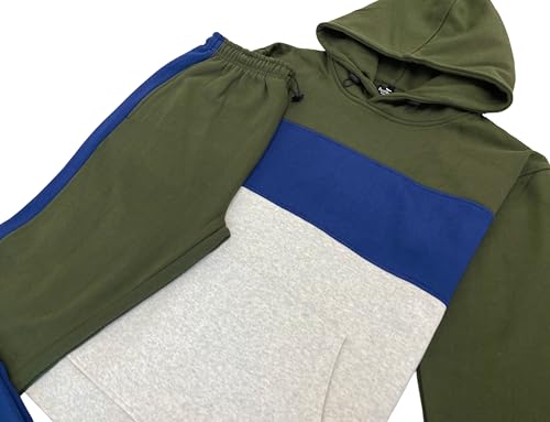 Men’s 2-piece Heavy Duty Pullover Hoodie suit with standard matching Sweatpants2