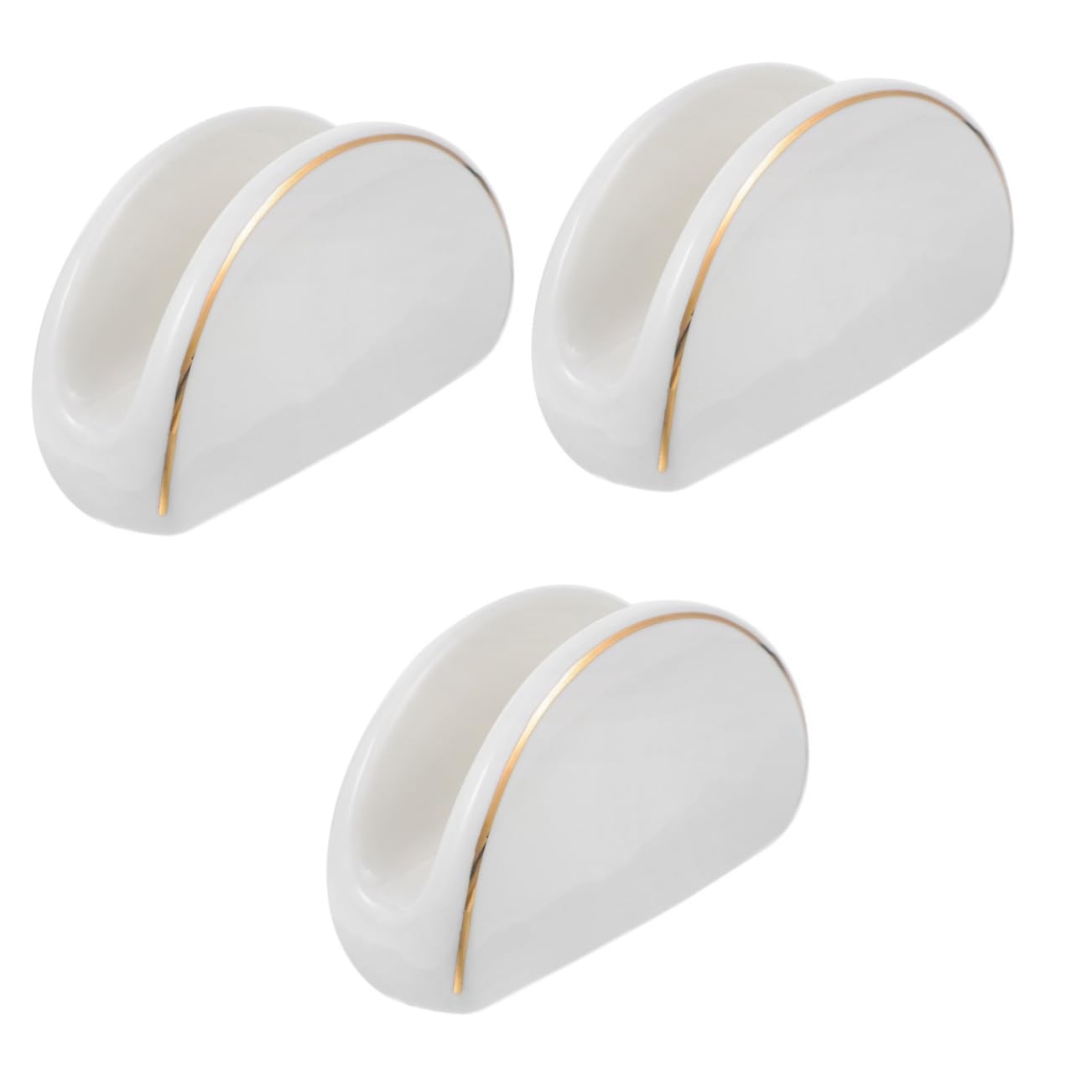 Cabilock Dispensador De Servilletas De Cerámica Elegante De 3 Piezas Soporte Moderno Para Pañuelos Y Servilletas.