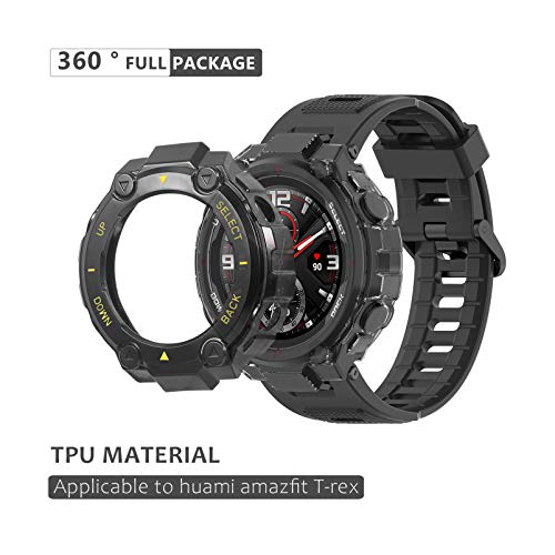 ULTECHNOVO Cobertura da Moldura Do Relógio Protetor de Tela Do Relógio Compatível Com Amazfit T-Rex
