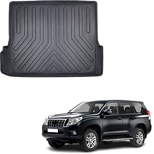 Cargo Liner Rear Trunk Mat Fits Toyota Land Cruiser Prado 2009-2023 | All Weather Durable, Non Slip, Waterproof Luggage Tray Black