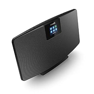 Alternative view of Radio-Internet Philips M2805, Radio Dab + (WiFi, Bluetooth, Spotify Connect, Fonction Alarme, Son stéréo, écran TFT, Forme Fine), Noir