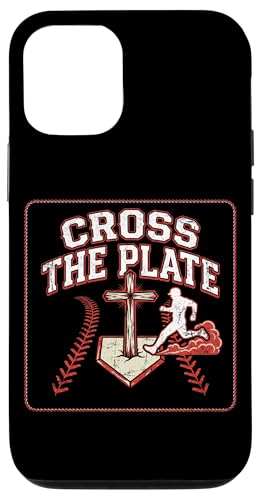 Cross The Plate �N���X�`���� �싅 �M�� �C�G�X �X�}�z�P�[�X iPhone 12/12 Pro �p