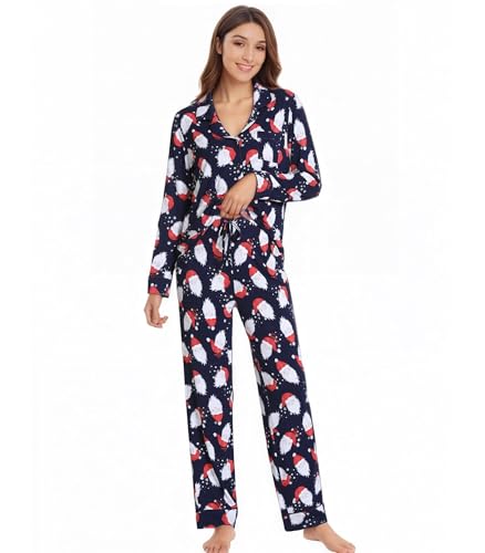 Image of WiWi Viscose from Bamboo Women's Pajamas Set Super Soft Button Down Top and Pants Sleepwear Cooling Pjs S-3X