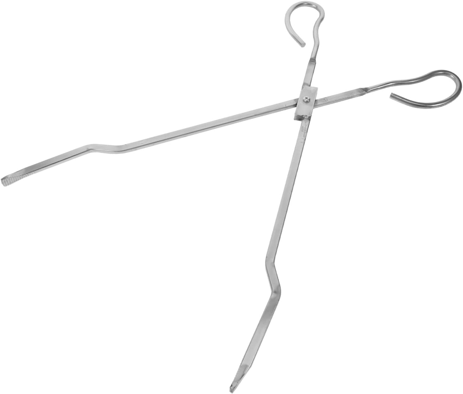 Xmas Fireplace Tongs Heavy Duty Stainless Steel Log Claw Grabber Tool
