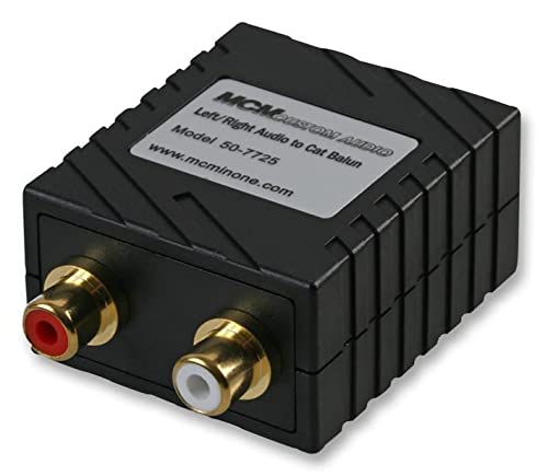 Pro Signal ? Cat 5 (1 x RJ45) vers 2 x Phono (RCA) prises audio Balun