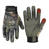 HANDLANDY Work Gloves for Men & Women, Utility Mechanic Gloves Touch Screen with Grip, Flexible Breathable Camo Tactical Gloves for Outdoor Activity (Large, 1 Pair)
