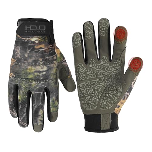 HANDLANDY Work Gloves for Men & Women, Utility Mechanic Working Gloves Touch Screen, Flexible Gardening Gloves for Yard 2X-Large (Pack of 1) Camo