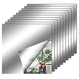 【Uso amplio】 Ideal para decoración de interiores, embellecimiento y reflejos espectaculares para hacer que el espacio interior sea espacioso, se puede usar en lugar del espejo de vidrio para el dormitorio, el baño, la sala de estar, el vestidor, la cocina, el gimnasio, la oficina, etc.cuando vaya para viajar, puede usar las pegatinas de espejo en lugar del espejo.