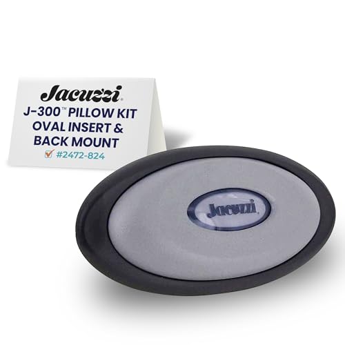 Jacuzzi J-300 Series Oval Pillow Insert + Back Mount, Replacement Spa Pillow for Hot Tub,...