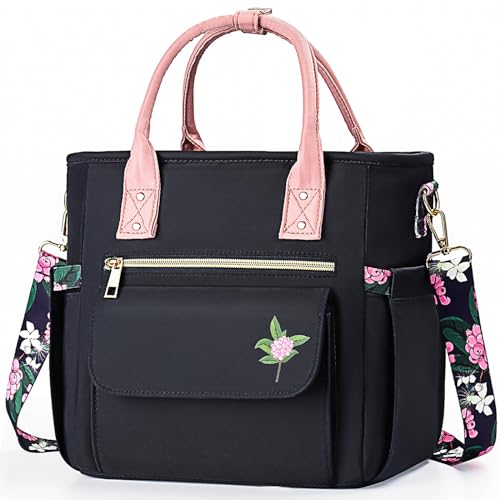 GLORIEROO Deluxe Insulated Lunch Box Bag Women - Leakproof Waterproof Cooler with Multi Pockets Removable Strap for Work Picnic - Teacher Mothers Day Christmas Birthday Gifts