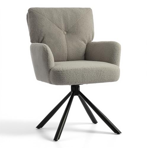 Home Nature Modern Esszimmerstuhl mit Armlehnen, bis 120 kg...