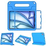 BMOUO Kids Case for iPad Air 11-inch M3 (2025) / M2 (2024), iPad Air 5th/4th Generation 10.9' (2022/2020), Shockproof Kids Case with Convertible Handle Stand for iPad M3/M2, Air 5th/4th Gen, Blue