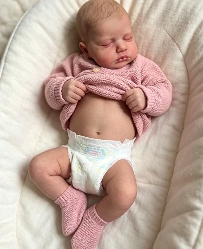 Anano 50cm Muñeca Reborn De Silicona Cuerpo Completo Niña, Bebe Reborn Original Realista, Muñecos Bebes Recien Nacidos con Accesorios   Regalo para Niñas