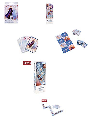 Frozen II Memory Match Game, Frozen II Jumbo Playing Cards & Frozen II Dominoes Bundle