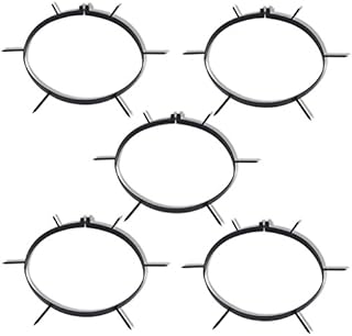 mewmewcat 5 pcs Lawn Aerator Clamp with Spikes for Seeding or Fertilizing Dia. 30 cm