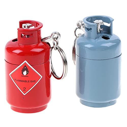 BICHONG 1pc Mini Creativo butano Accendino Serbatoio del Gas Modello Fire Starter Collection Accessori per Sigarette
