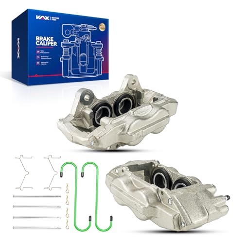 Image of KAX Disc Brake Caliper Assembly Fit for Toyota Models - 2000-2006 Tundra, 2001-2007 Sequoia, 2003-2005 4Runner, with Casting #13WL, Front Left and Right, Driver and Passenger Side 2PC Set