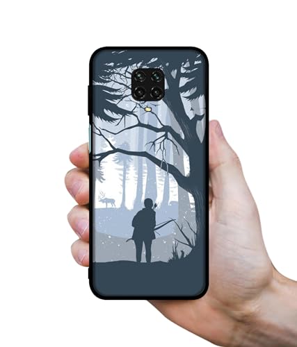 Image of Hunter Design Premium 2D Printed Metal Back Case Cover for Mi Redmi Note 9 Pro /Note 9 Pro Max /Poco M2 Pro