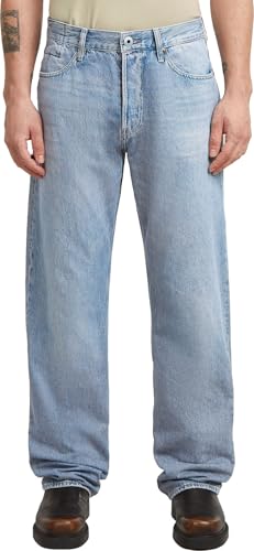 G-STAR Raw - Mens Dakota Regular Straight Jeans, Color Vintage Platinum Blue, Size: 33W x 32L