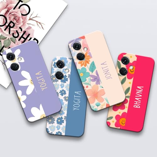Image of COLORflow Back Cover Compatible with OnePlus Nord CE 3 5G | Floral Names Color Customized Back Cover Compatible with OnePlus Nord CE 3 5G