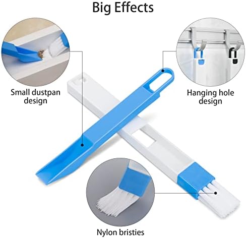 Hand-held Groove Gap Cleaning Tools, Window Track Cleaning Brush, Crevice Cleaning Brushes for Deep Cleaning Door Window Track, Seams, Etc.