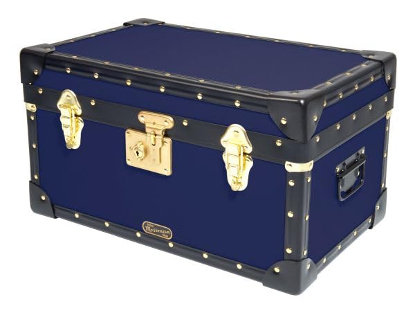 MossmanTuck Box With Flip Lock, Home, School, Office Storage Solution (Navy Blue)