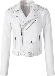 Mastyle® Women's PU Leather Jacket Long Sleeve Short Motorcycle Jacket Price In India