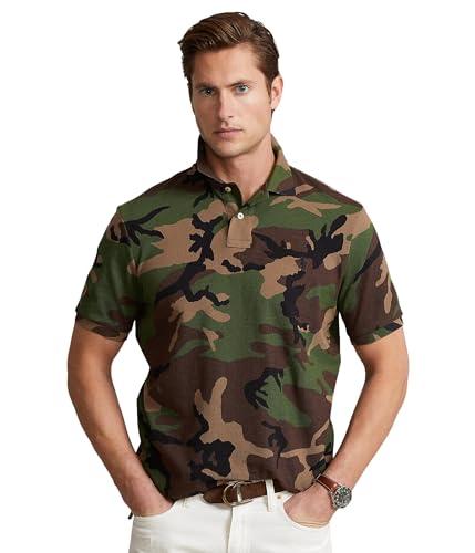 POLO RALPH LAUREN Men's Classic Fit Camo Mesh Polo Shirt