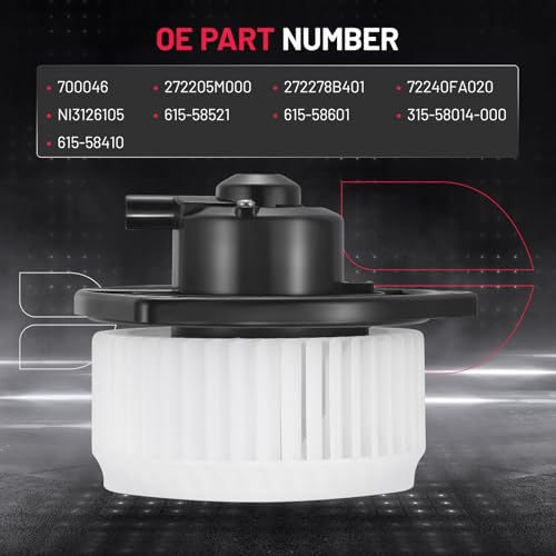 Image of BDFHYK AC Heater Blower Motor Fan 700046 Compatible with Nissan 00-04 Frontier, 00-04 Sentra, 00-04 Xterra,Compatible with Subaru 99-00 Forester, 97-01 Impreza,HVAC Blower Motor Assembly 272205M000
