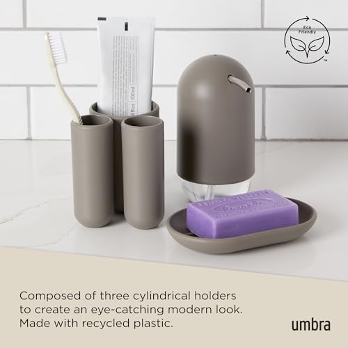 Image of Umbra Plastic Touch Toothbrush Holder, Grey