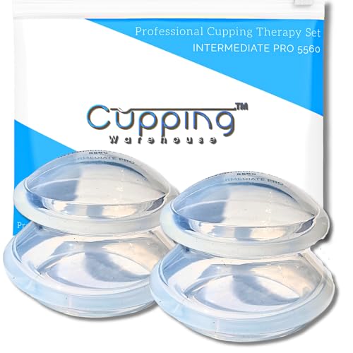 Image of Cupping Warehouse Beginner (Soft) Supreme 2 X Large Intermediate Pro 5560 Cupping Therapy Set- Beginner,Clinic & Home Use Silicone Cupping Set- Cupping Set Massage Therapy Cups- Suction Cups for Body