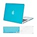 Mosiso Plastic Hard Case with Keyboard Cover with Screen Protector Only for MacBook Pro Retina 13 Inch No CD-Rom (A1502/A1425, Version 2015/2014/2013/end 2012), Aqua Blue