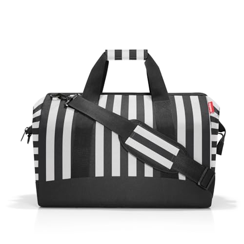 reisenthel Allrounder L summerstripes Black – Vielfältige Doktortasche zum Reisen, für die Arbeit oder Freizeit – Mit funktional-stylischem Design