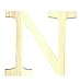 Artemio 14001120 Wooden Letter N Upper Case-19 Cm